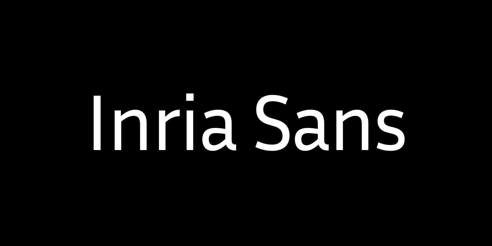 Inria Sans by BlackFoundry