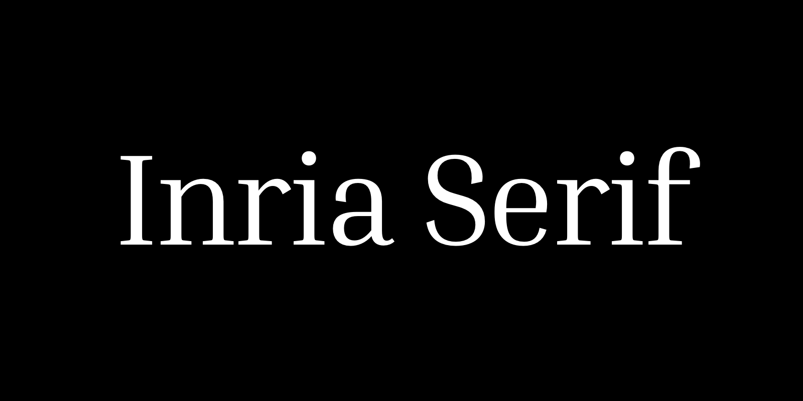 Inria Serif by BlackFoundry