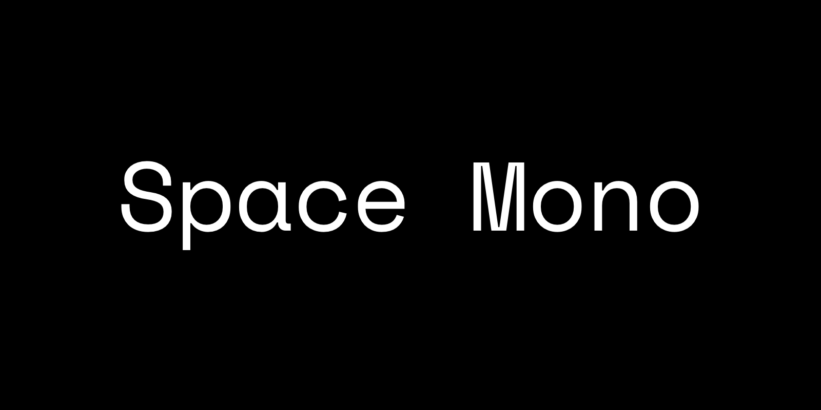 Space Mono by Colophon Foundry