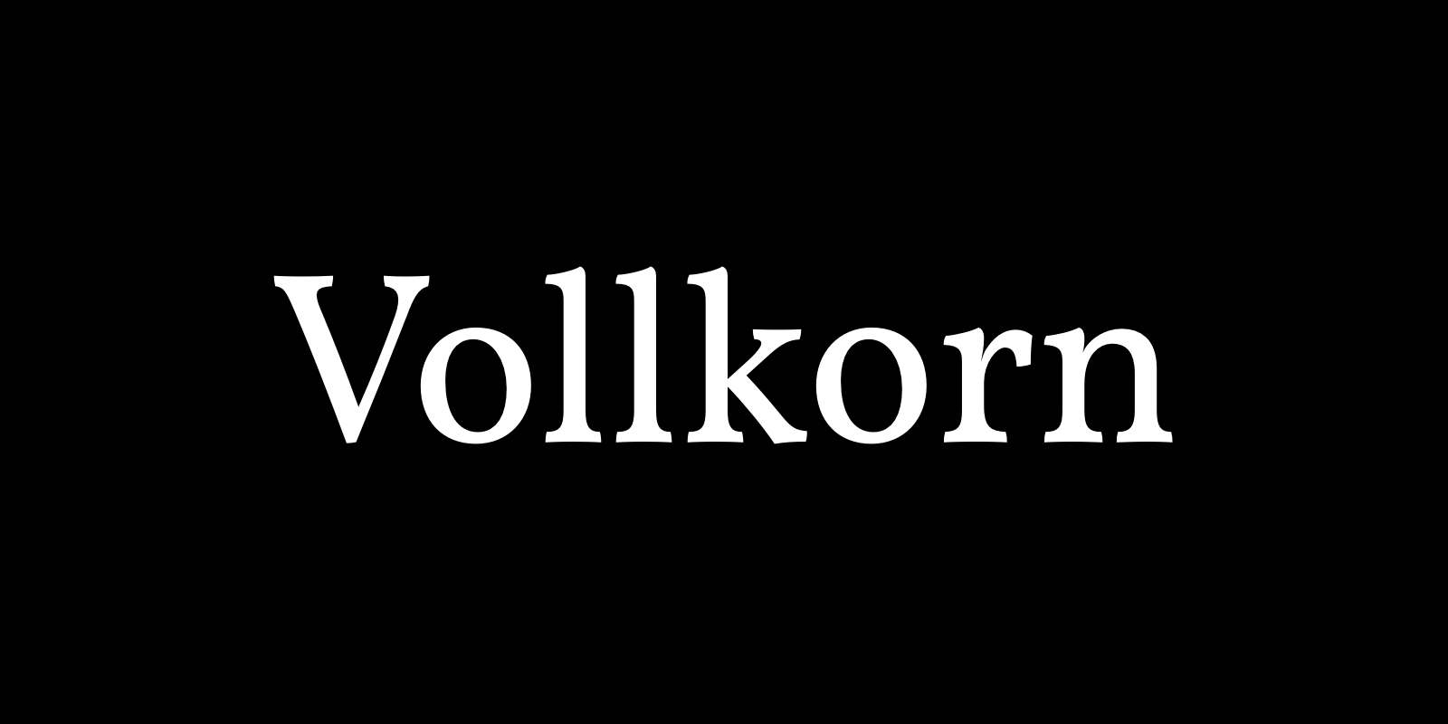 Vollkorn by Friedrich Althausen